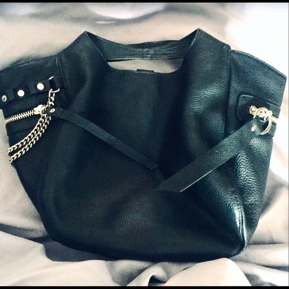 Elisa Atheniense Handbags - Elisa Atheniense Satchel w/Chains & Zippers